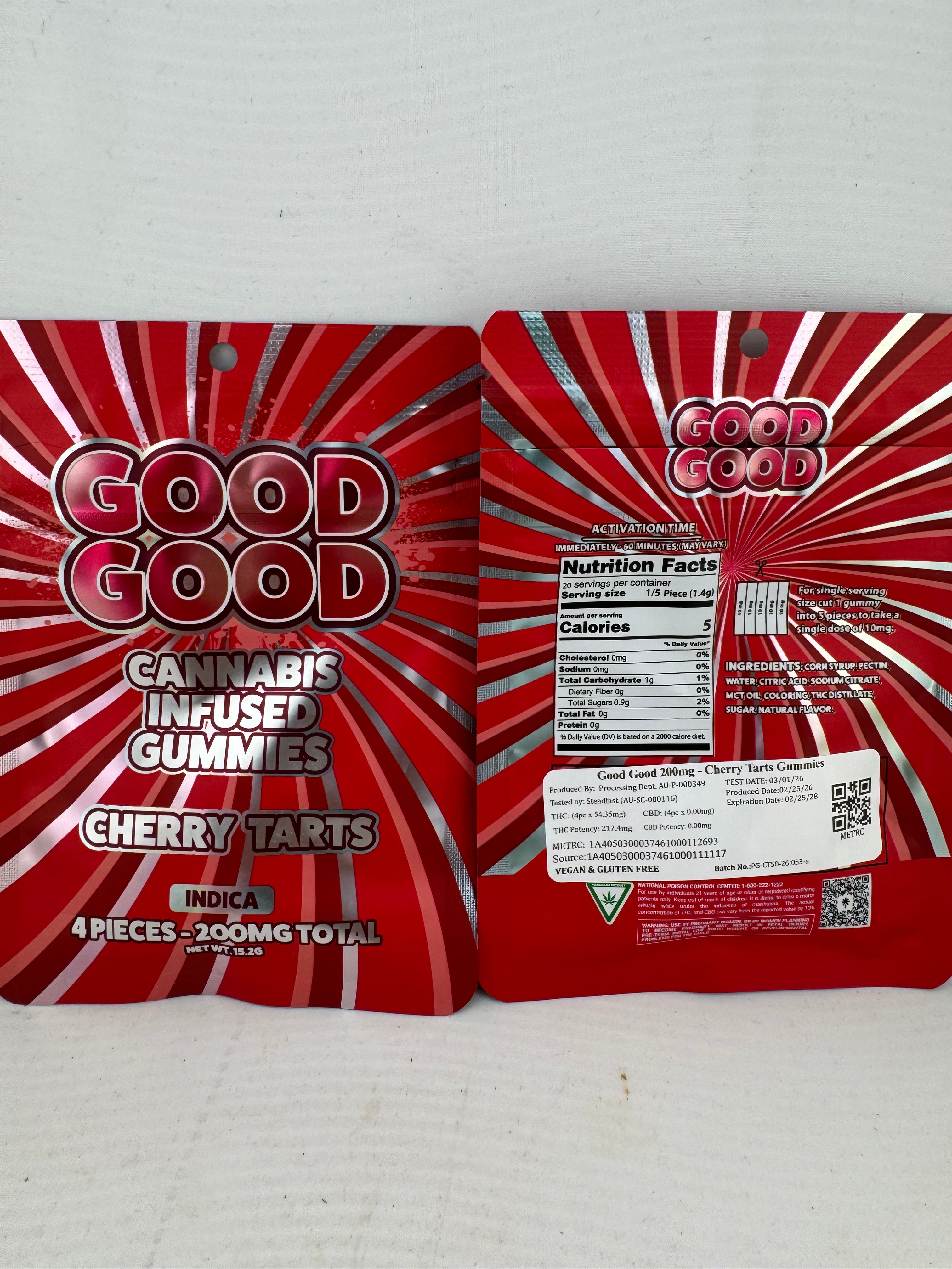 Good Good & Midwest 200MG Gummies 4pk