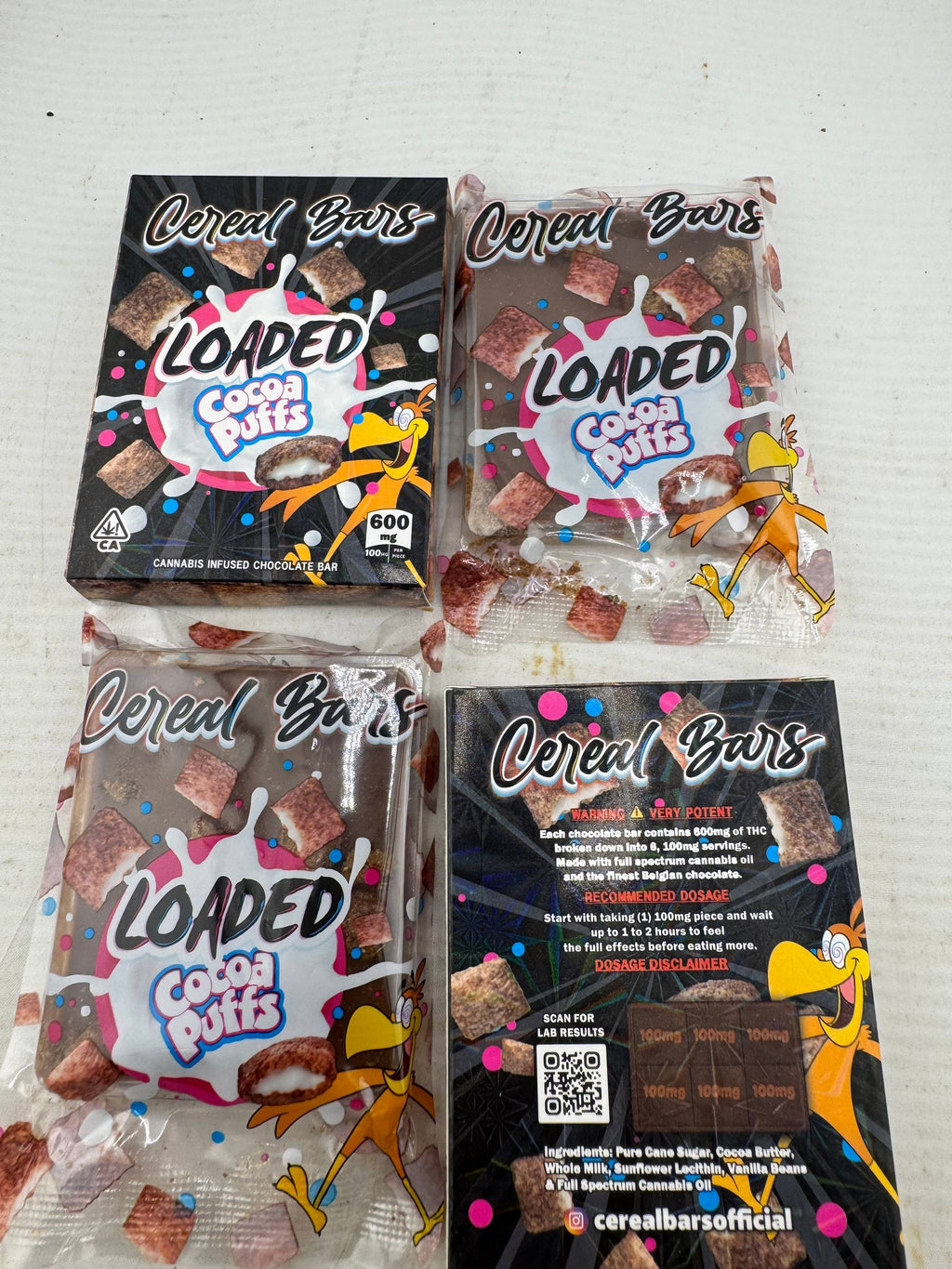 Loaded cereal bars 500mg