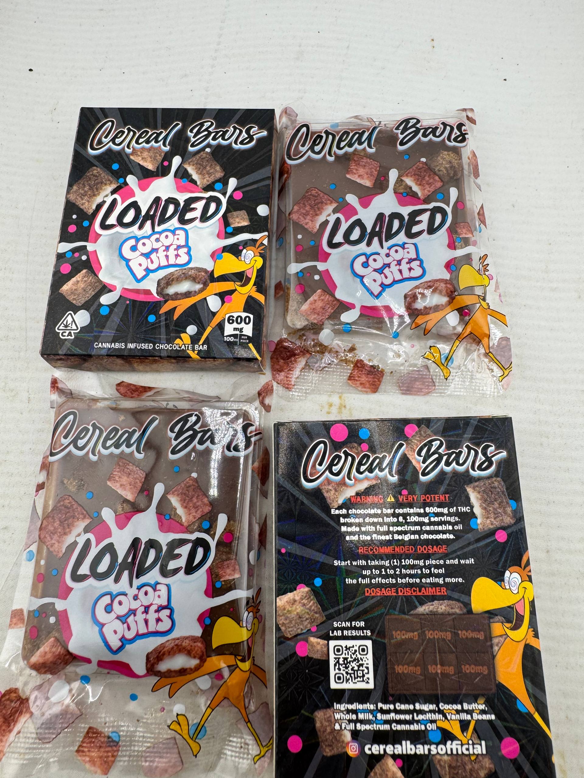 Loaded cereal bars 500mg