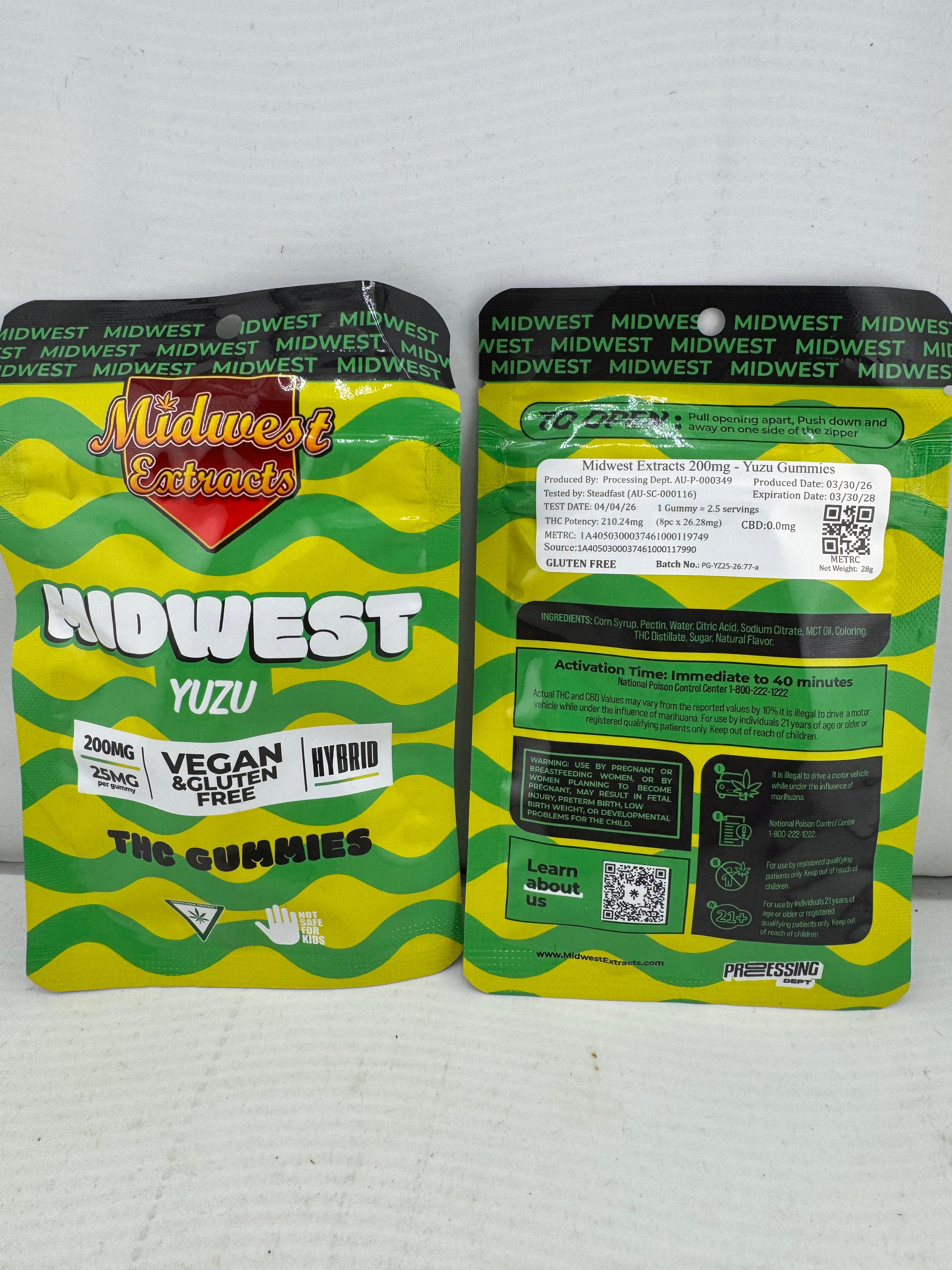 Good Good & Midwest 200MG Gummies 4pk