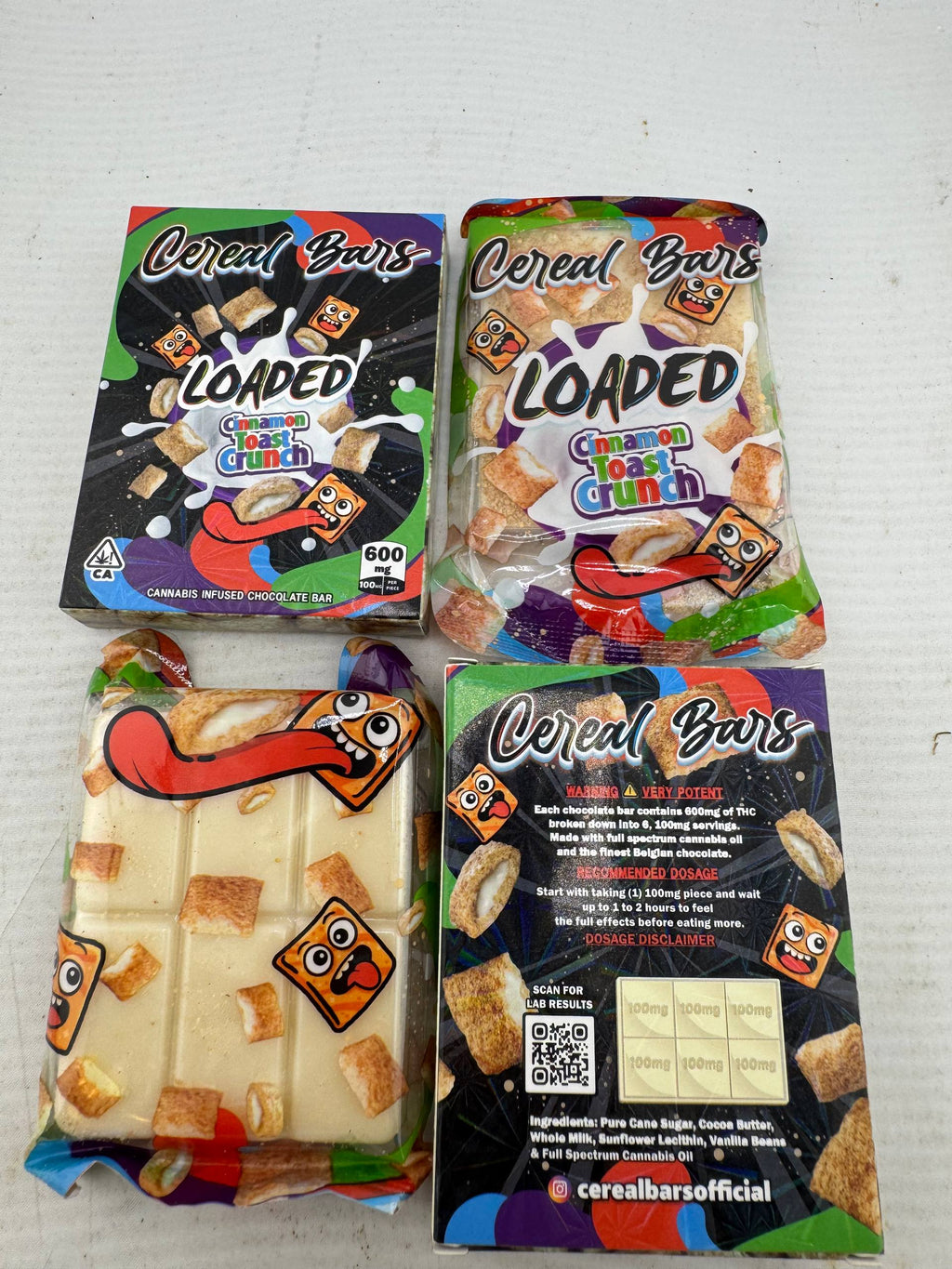 Loaded cereal bars 500mg