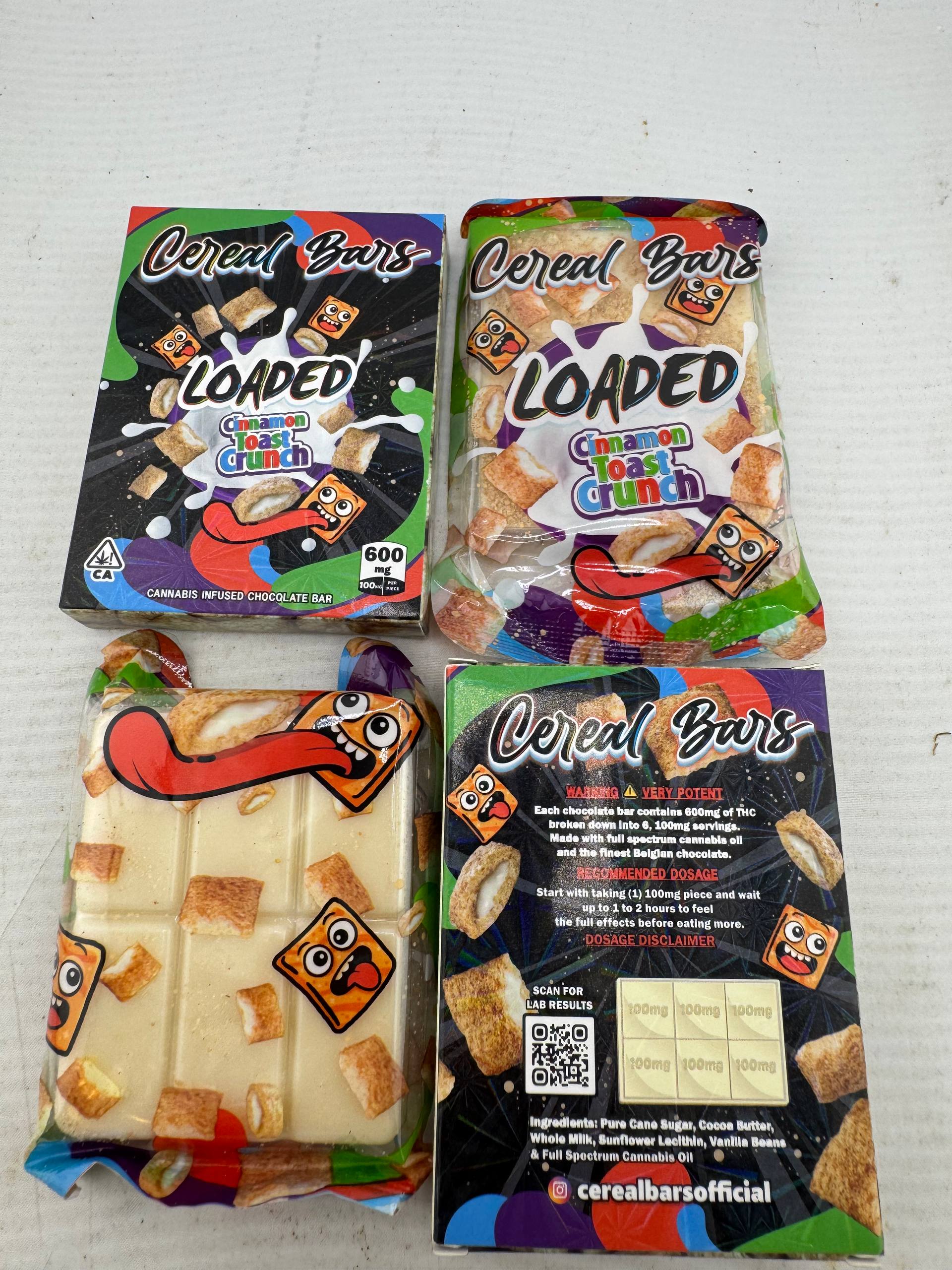 Loaded cereal bars 500mg