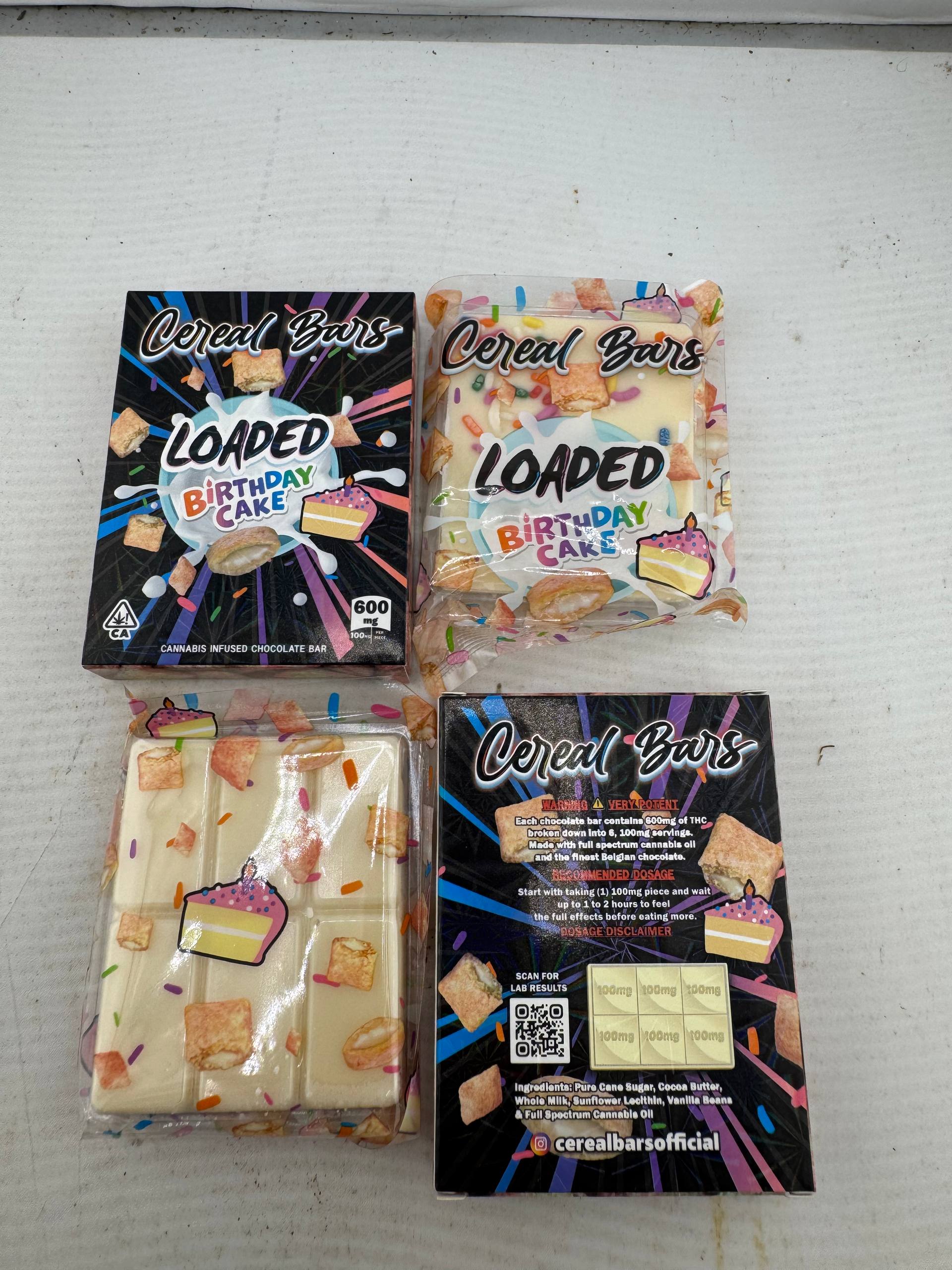 Loaded cereal bars 500mg